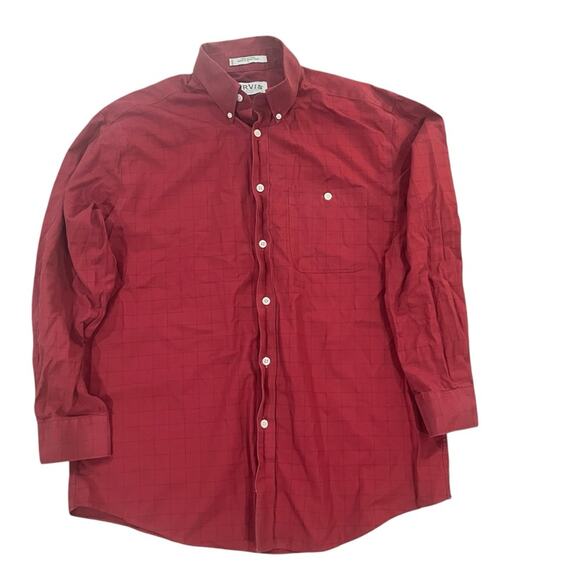 ORVIS Mens Cranberry Long Sleeve Casual Button Down Shirt Size Large - Picture 1 of 4